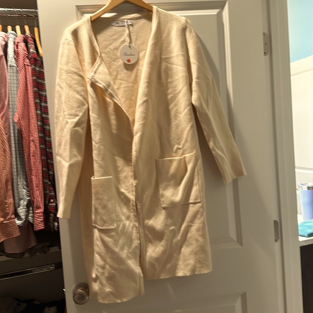 Long cardigan in cream new with tags